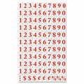 Bi-Silque Interchangeable Magnetic Characters- Numbers- Red- .75 in.h KT2121